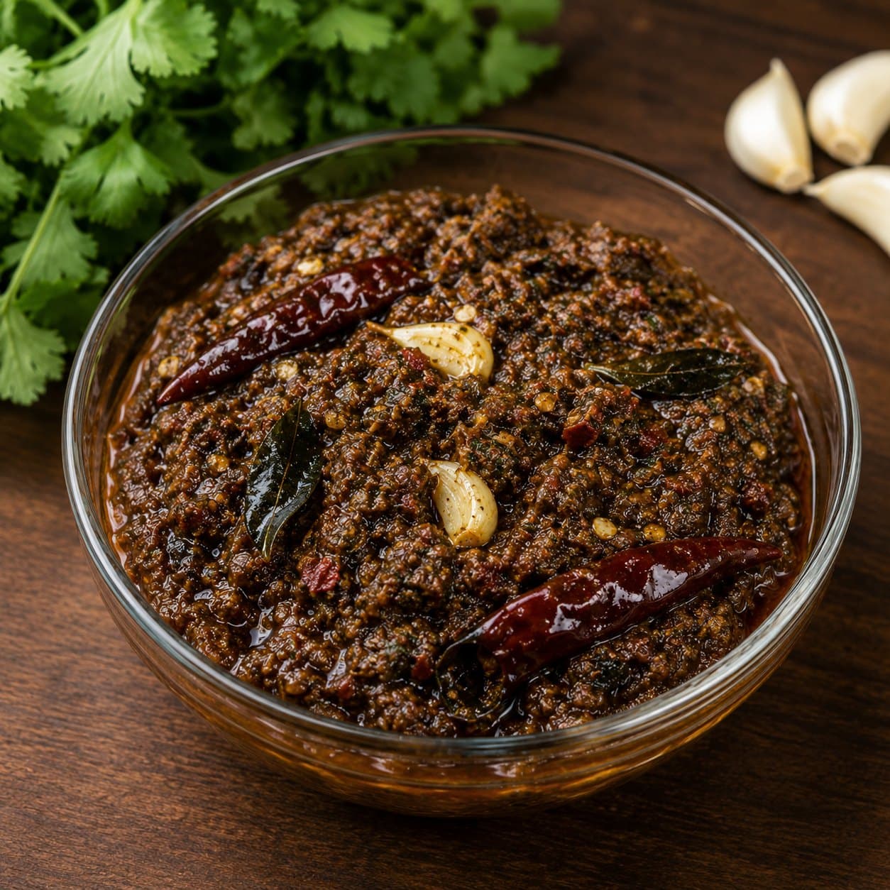 Kothimeera Pandumirchi Pickle