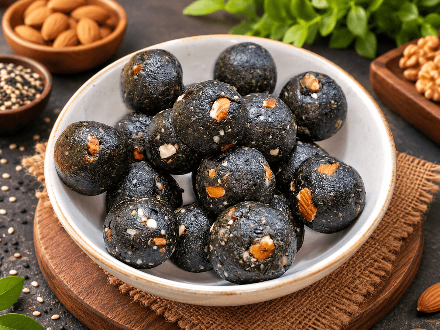 Black Sesame Calcium Balls